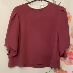 Aritzia Wilfred mauve blouse